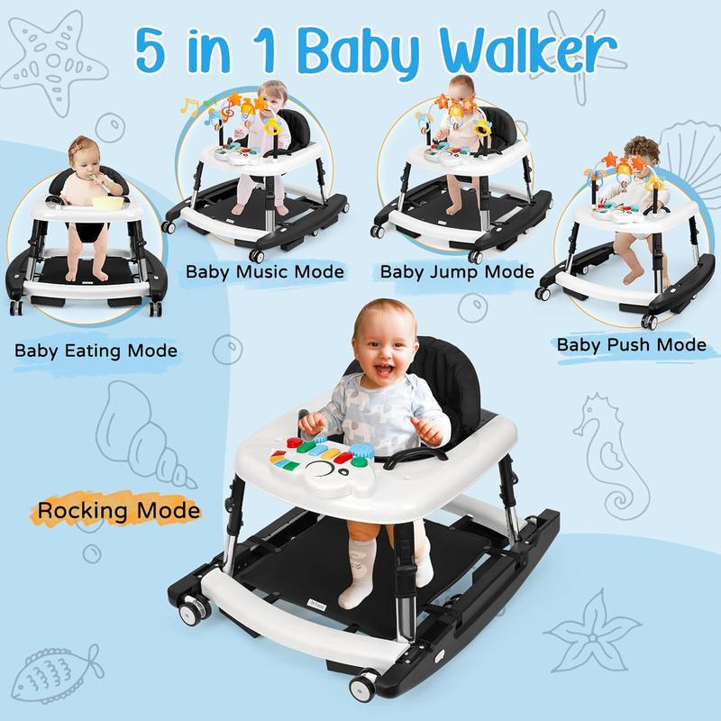 Multifunctional Baby Walker with Music, Lights & Toys