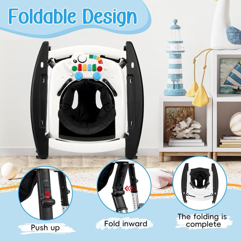 Multifunctional Baby Walker with Music, Lights & Toys