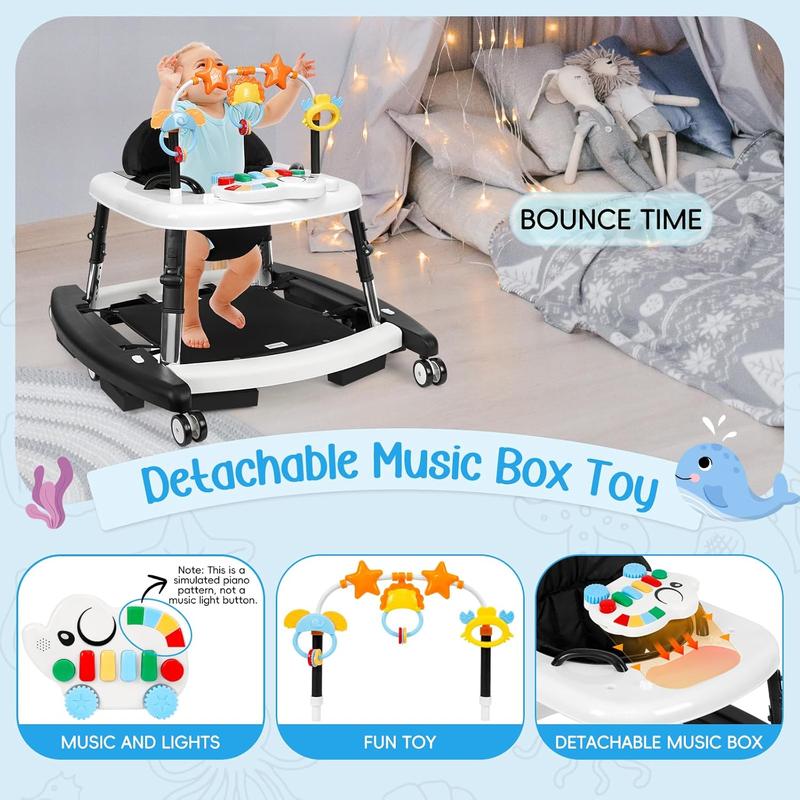 Multifunctional Baby Walker with Music, Lights & Toys