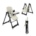 Multifunctional Baby High Chair with Removable Double Tray